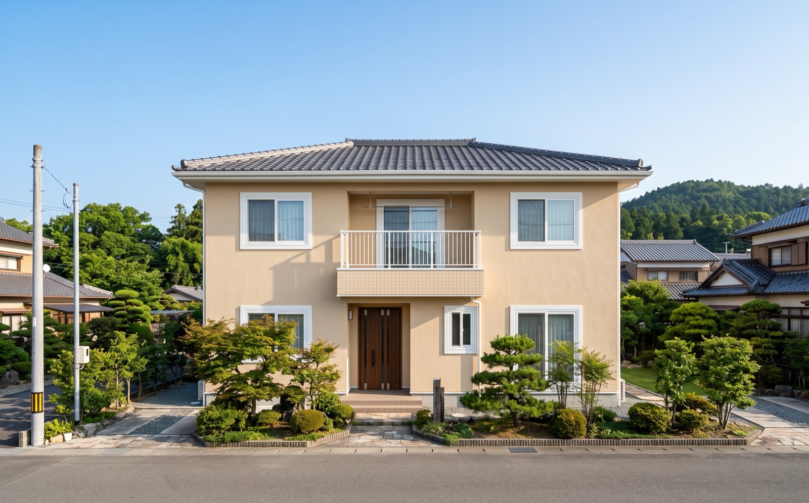塗り替えを終えた住宅の外壁